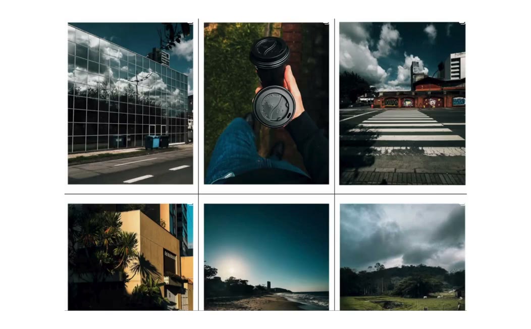 Tela do Granufield com a grade de imagens de referencia usadas para gerar os presets